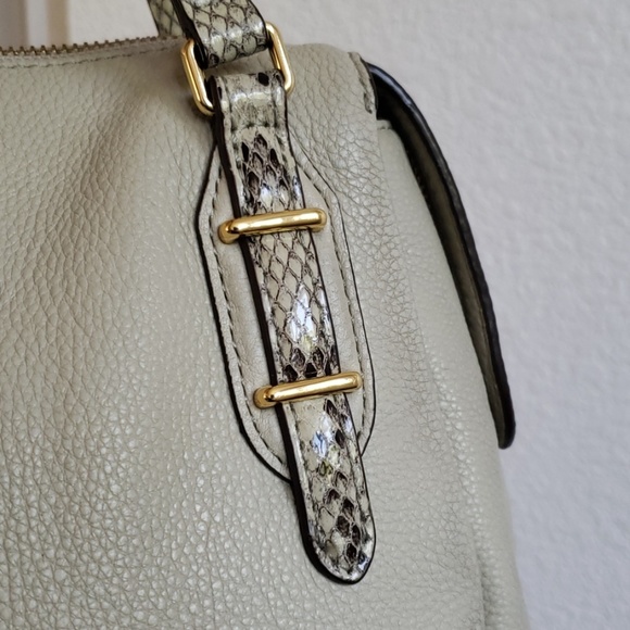 Lauren Ralph Lauren Beige Leather Crossbody - Picture 3 of 8